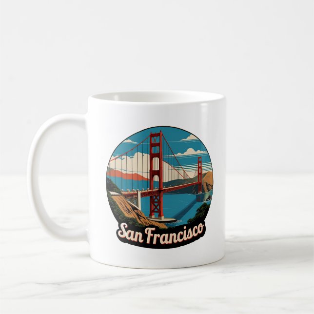 Caneca De Café Ponte ouro Portão San Francisco (Esquerda)
