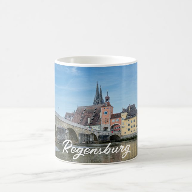 Caneca De Café Ponte Stone em Regensburg, Alemanha (Centro)