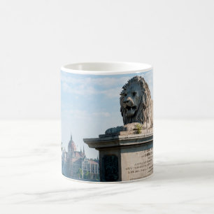 Caneca De Café Ponte Szechenyi Chain e Parlamento de Budapeste