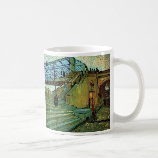 Caneca De Café Ponte Trinquetaille de Vincent van Gogh (Direita)