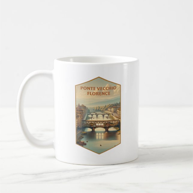 Caneca De Café Ponte Vecchio Florence (Esquerda)