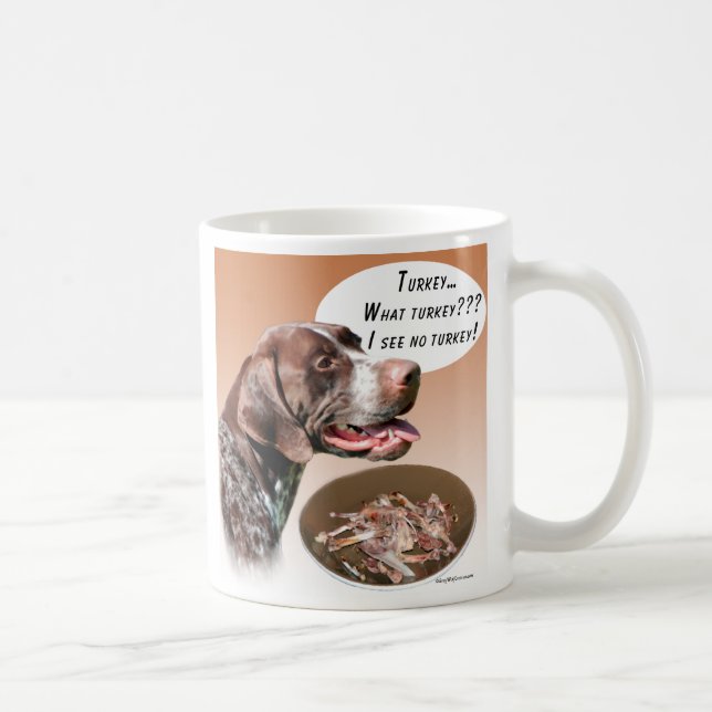 Caneca De Café Ponteiro Alemão Curto-Turco (Direita)