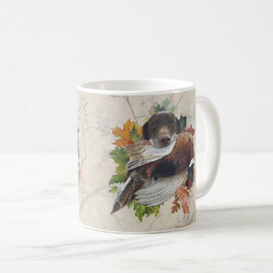 Caneca De Café Ponteiro de neve alemão com faisão de neve