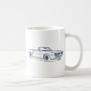Caneca De Café Pontiac Firebird 1968 conversível