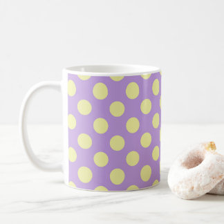 Caneca De Café Pontinhos de Limão e Lavanda