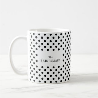 Caneca De Café Ponto Preto e Branco A DAMA DE HONRA