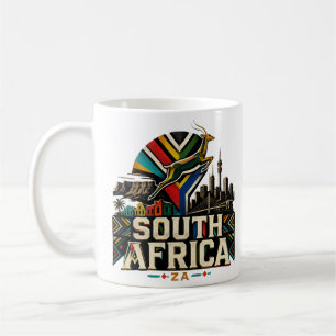 Caneca De Café Ponto Turístico Antigo da África do Sul