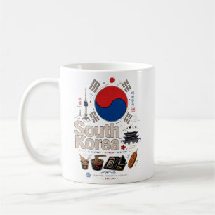 Caneca De Café Ponto Turístico Antigo da Coreia do Sul