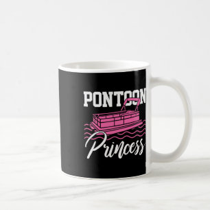 Caneca De Café Pontoon Princess Boat Capitão Lago Barco Gift