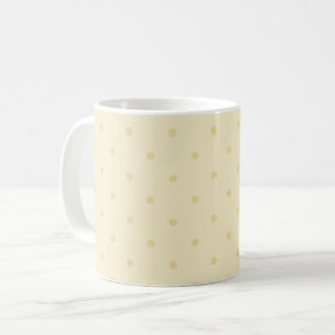 Caneca De Café Pontos Amarelos Chic