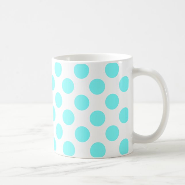 Caneca De Café Pontos Aqua Claro (Direita)