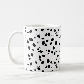 Caneca De Café Pontos Dalmatian, impressão Dalmatian, pele