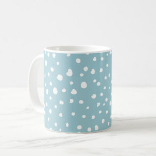 Caneca De Café Pontos Dalmáticos Azuis, Pontos Dalmáticos, Impres