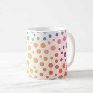 Caneca De Café Pontos de Energia da Pop Art Gradiente Colorido