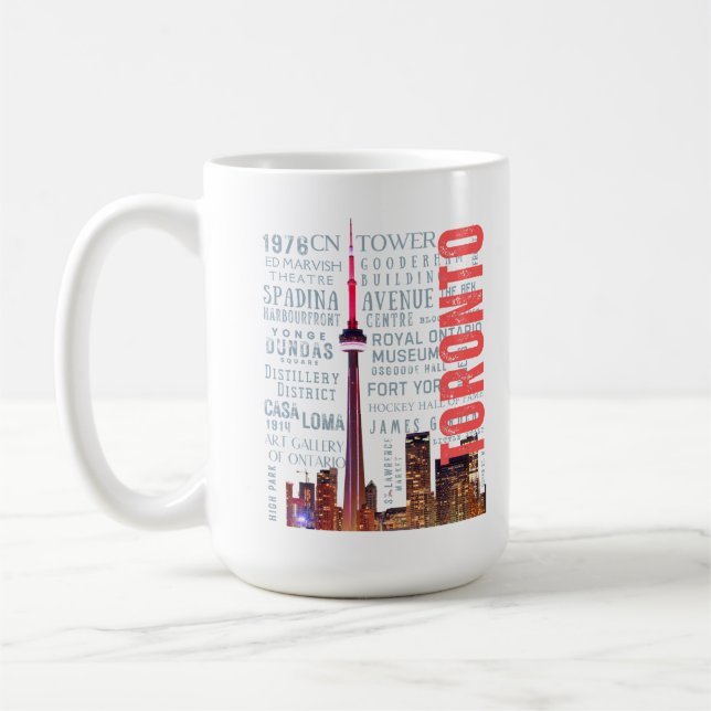 Caneca De Café Pontos de referência do Toronto Icic (Esquerda)