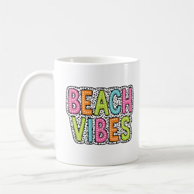 Caneca De Café Pontos do Vibes de Praia (Esquerda)