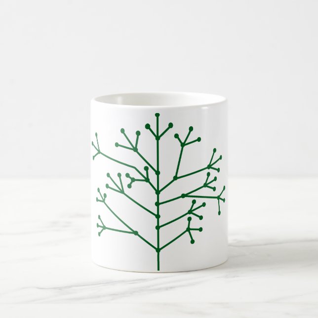 Caneca De Café Pontos e traços Padrões Coffee Mug (Centro)