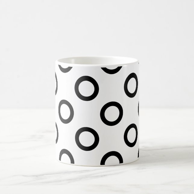 Caneca De Café Pontos 🌀 em movimento: Perna redonda circular (Centro)