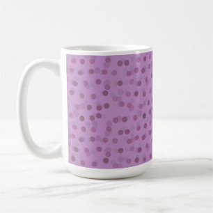 Caneca De Café Pontos Lilás, Roxos e Violeta