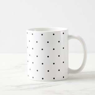 Caneca De Café Pontos preto e branco das bolinhas