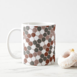 Caneca De Café Pontos retrô