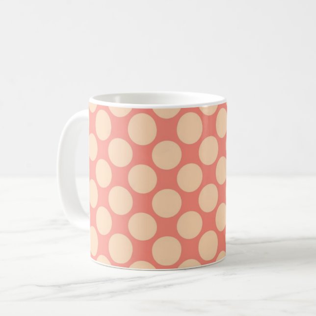 Caneca De Café Pontos retrorreflectores gigantes - laranja Sherbe (Frente Esquerda)