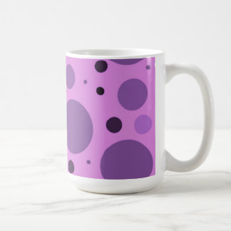 Caneca De Café Pontos Roxos Retrô