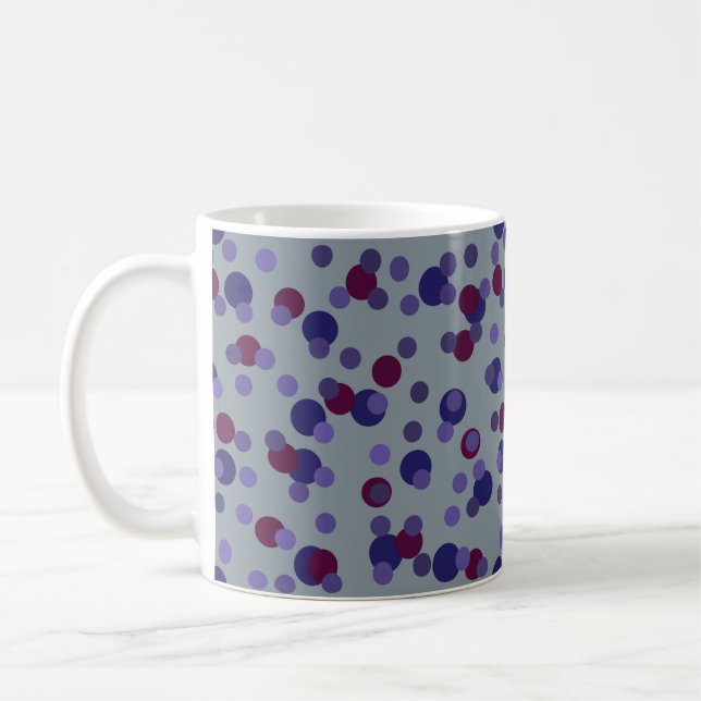 Caneca De Café Pontos Roxos, Violeta e de Frutas Vermelhas (Esquerda)