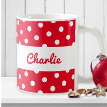 Pontos Vermelhos Personalizados Nome Customizado F