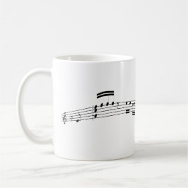 Caneca De Café Pontuação de Música