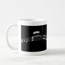 Caneca De Café Pontuação de Música