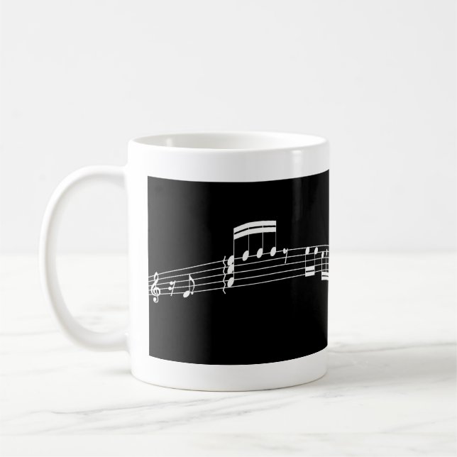 Caneca De Café Pontuação Musical (Esquerda)