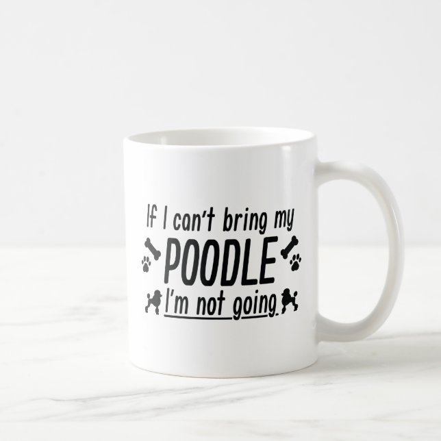 Caneca De Café Poodle (Direita)