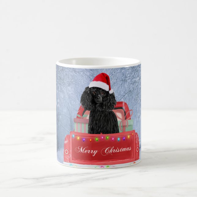 Caneca De Café Poodle Christmas (Centro)