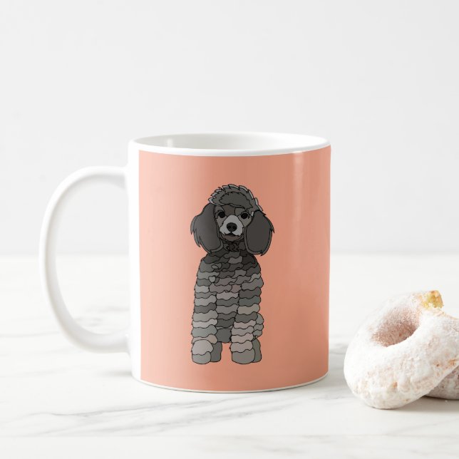 Caneca De Café Poodle Dog Pet (Com Donut)