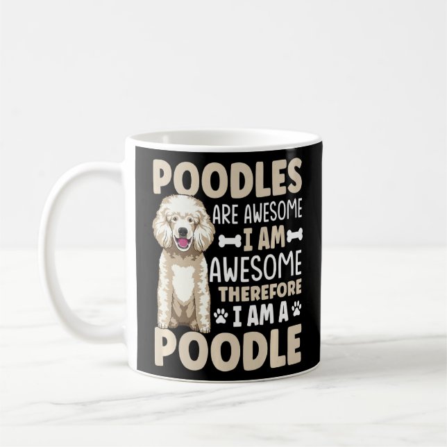 Caneca De Café Poodle Dog Roupa Para Poodle Owner 1 (Esquerda)