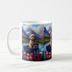 Caneca De Café Poodle em um remo: uma aventura cêntrica