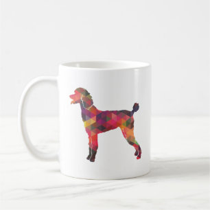 Caneca De Café Poodle Geo Silhouette Multi