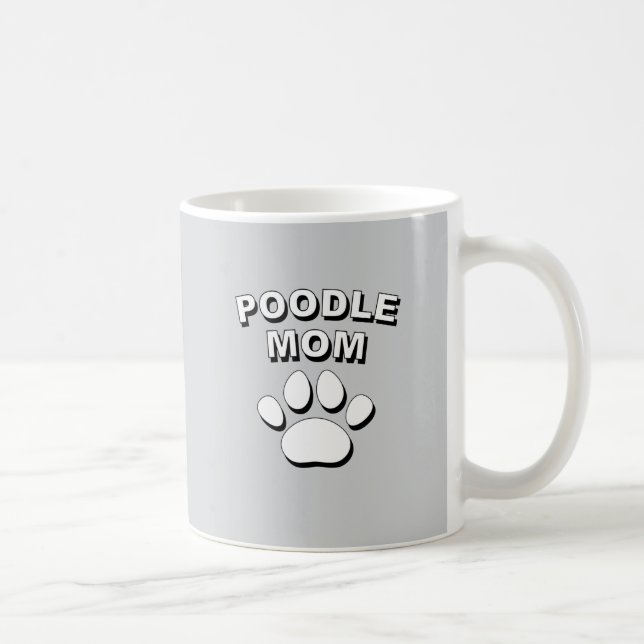 Caneca De Café Poodle Mãe (Direita)