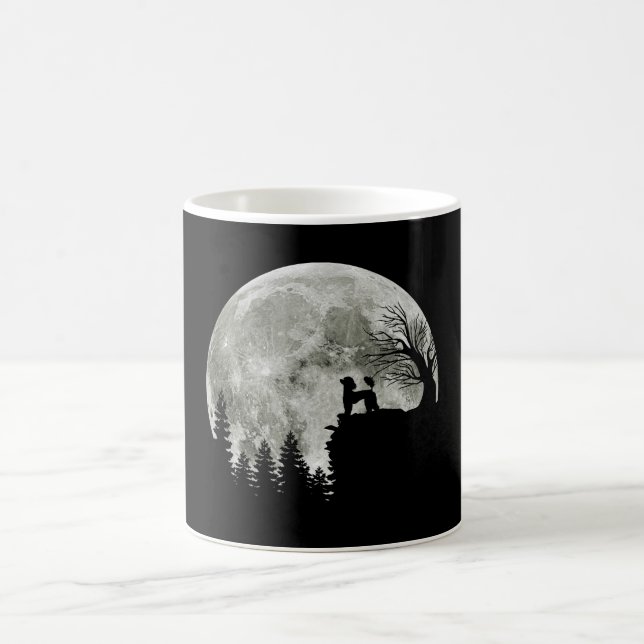 Caneca De Café Poodle Na Montanha Halloween Gift Para Poodle Love (Centro)