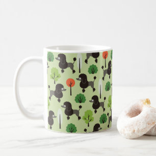 Caneca De Café Poodle no parque