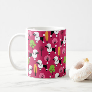 Caneca De Café Poodle no parque