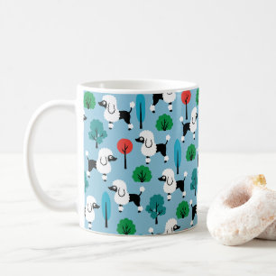 Caneca De Café Poodle no parque