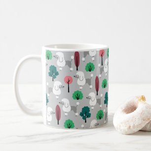 Caneca De Café Poodle no parque