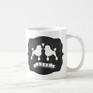 Caneca De Café Poodles Padrão do rico | Amor aos cães