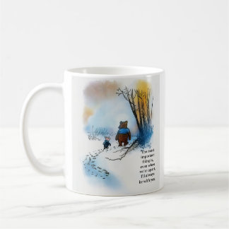 Caneca De Café Pooh quote "Even when we're apart