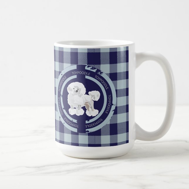 CANECA DE CAFÉ POOL DE BRINQUEDOS DE CÃO (AZUL) (Direita)
