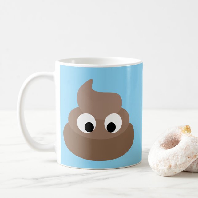 CANECA DE CAFÉ POOP FUNNY COFFEE MUG (Com Donut)