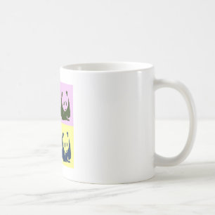 Caneca De Café Pop Art Baby Pandas