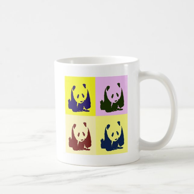 Caneca De Café Pop Art Baby Pandas (Direita)
